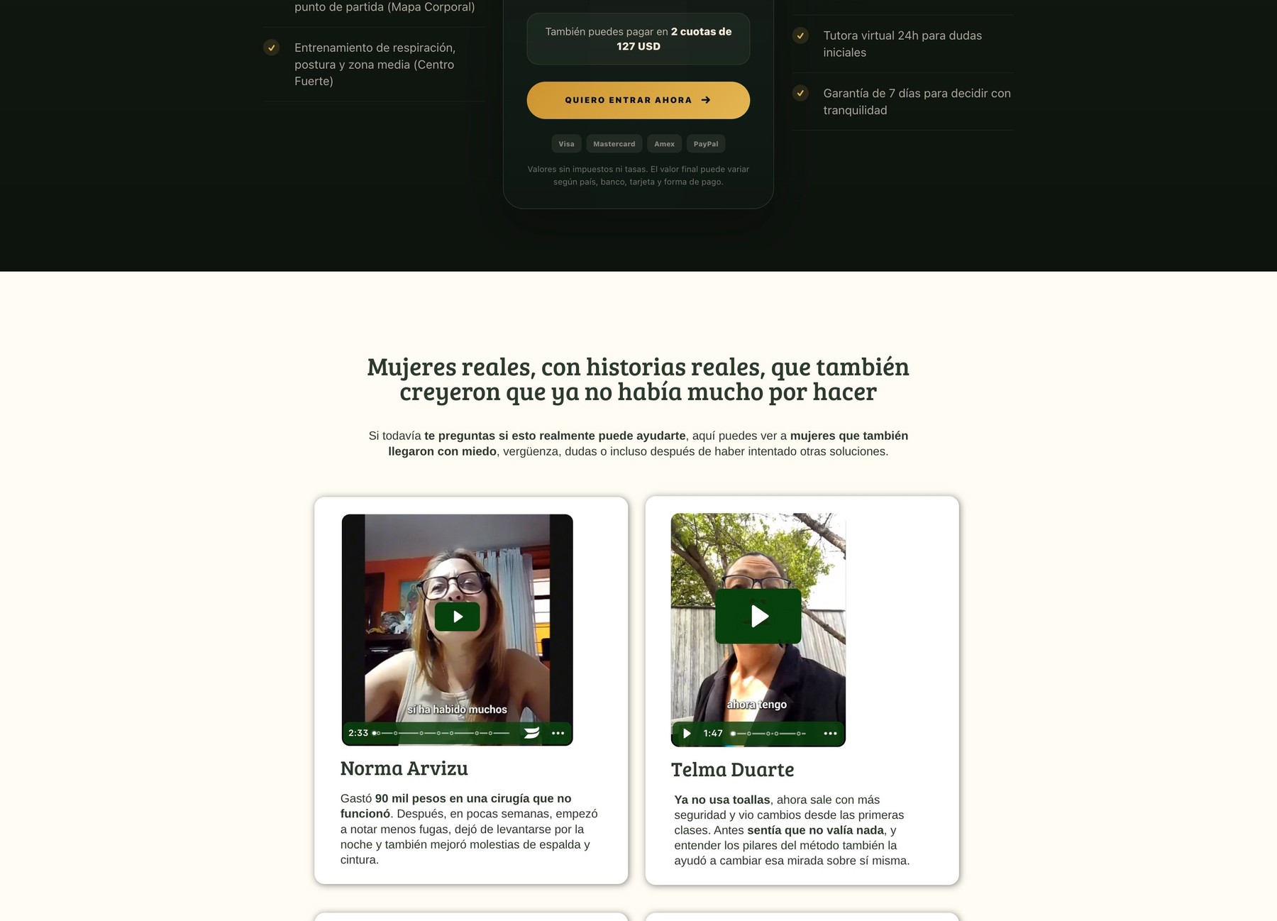 Coco Sanchez — página de vendas, parte 6