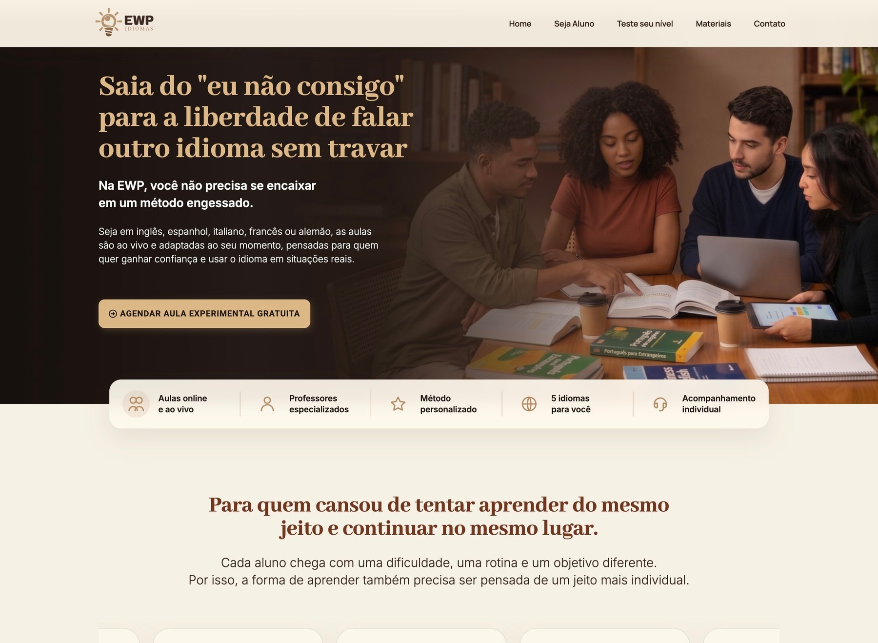 Ewp Idiomas — home, parte 1