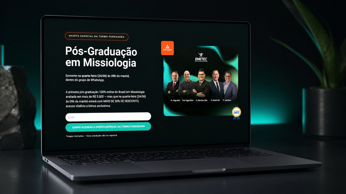 Mockup — Pós-Graduação em Missiologia