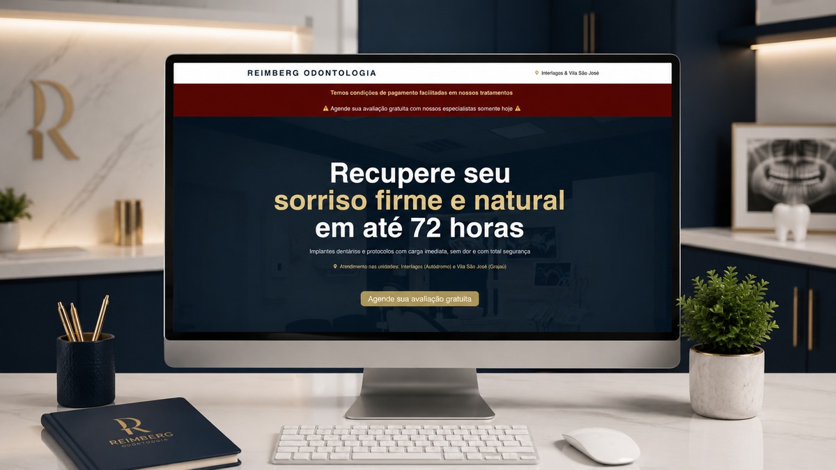 Mockup — Reimberg Odontologia