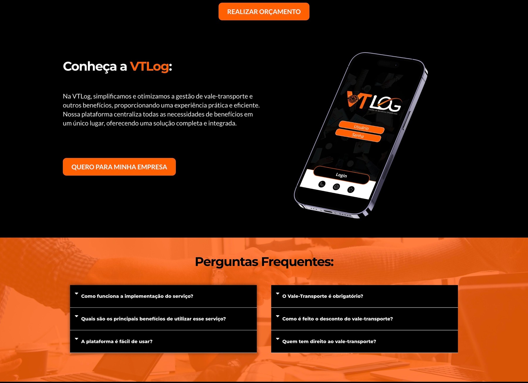 VTLOG — site institucional, parte 4